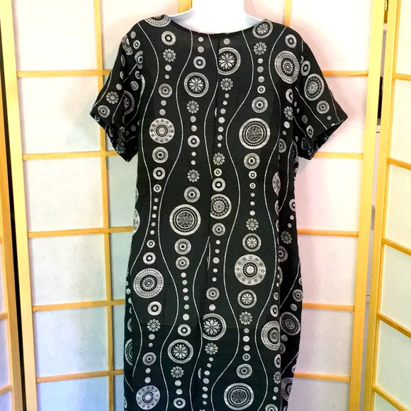 Made in Italy Lightweight Cotton Summer Shift Dress - Picture 5 of 9